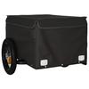 VidaXL Remorque de Vélo, Chariot de Transport avec Barre, Remorque de Bicyclette avec Drapeau Jardin Terrasse Extérieur, 94080