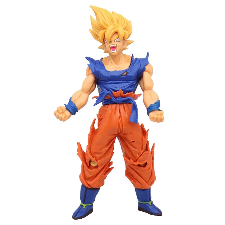 17-18CM Anime Dragon Ball Z Super Saiyan Son Goku Broly Vegeta Anime Action Figure Model Gifts Collectible Figurines for Kids