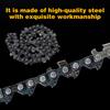 3/8 Inch Mini Chain Saw Chain Wear Resistant Heavy Duty Chainsaw Chain Guide Bar Carpenter Woodworking Tool Chain Carbide
