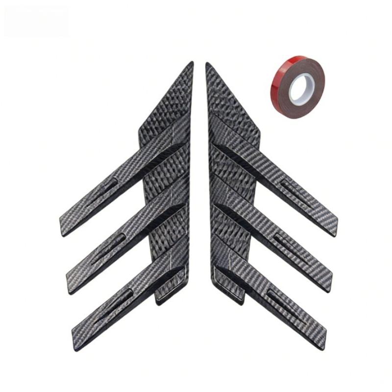 Universal Car Rear Windshield Side Spoiler Rear Wing Trim Side Vents Decoration General Window Louvers Exterior Decorative