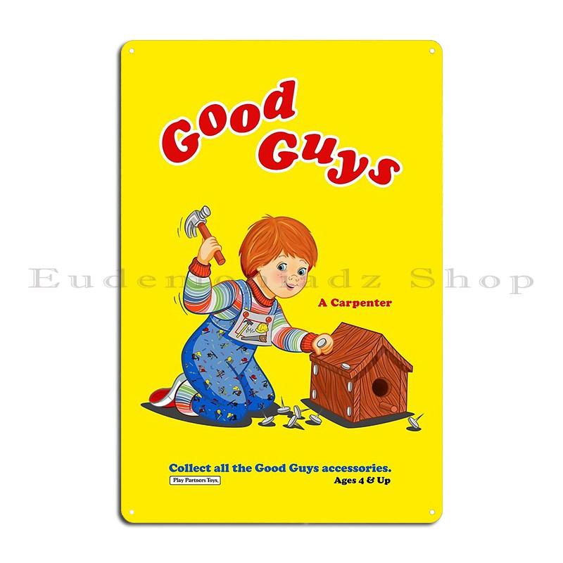 No More Mr. Good Guy Chucky Retro Movies Good Guys Fireman Child's Play Chucky Metal Party Cave Cinema Cinema Tin Sign Poster