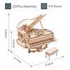 Rokr Magic Piano Mechanical Self-playing Music Box for Kids and Adults Building Block Kits Toys 3D Wooden Puzzle AMK81