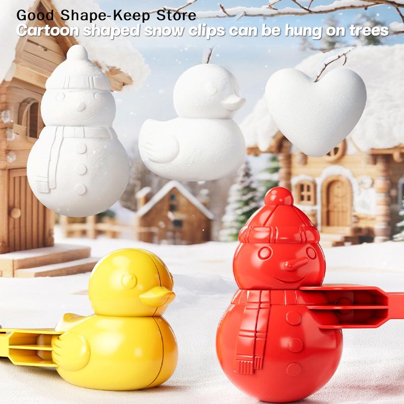 Outdoor Snow Play Sports Toys For Snowball Clamp Multiple Shape Snowball Making Tongs Winter Kids Snowball Throwing Tool