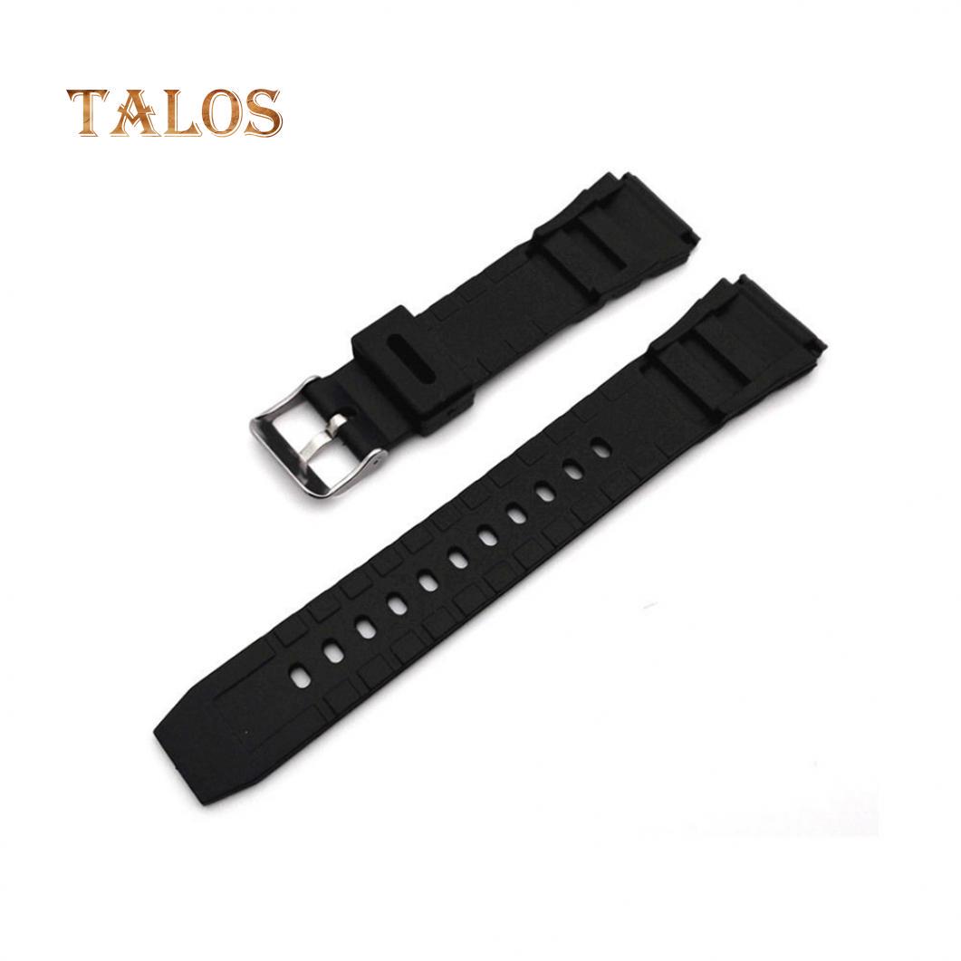 

Черный силиконовый мужской ремешок для часов ширина 18-22 мм 18mm