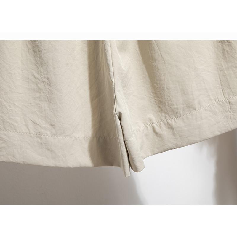 DIMANAF 2025 Plus Size Shorts Summer Women Wide Leg Pants Solid Loose High Waist Casual Short Pants Basic Harem New