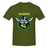 The Raiders Canberra American Retro Tshirt Fresh And Simple Seamless Splicing Cotton Tee