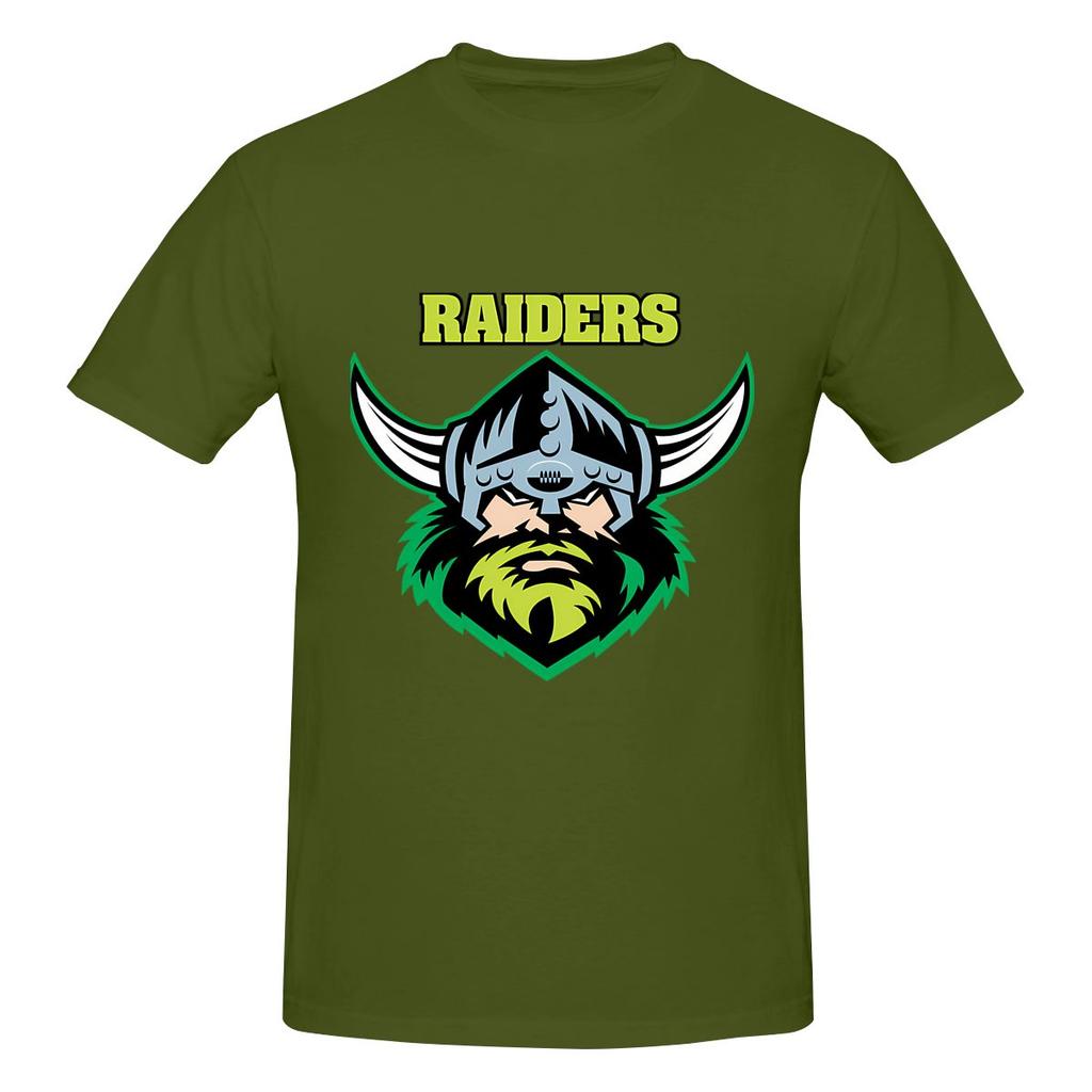 The Raiders Canberra American Retro Tshirt Fresh And Simple Seamless Splicing Cotton Tee