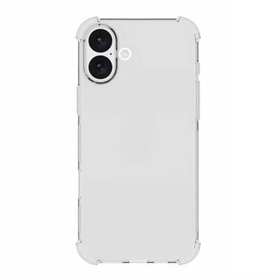 Pour iPhone 16 Plus Coque de téléphone Slim-Fit Coque en TPU Antidérapante HD Transparente Housse de téléphone portable