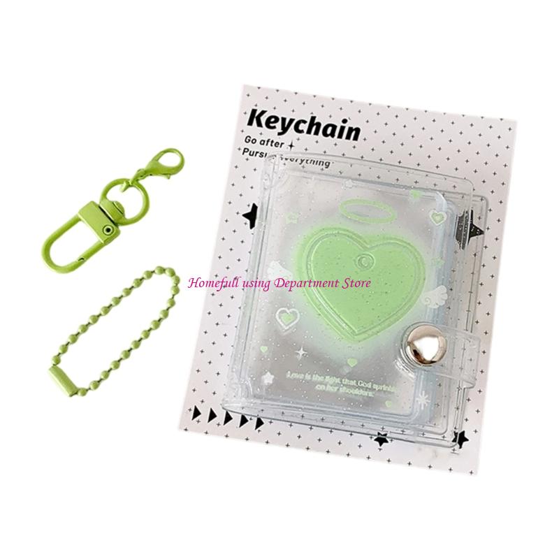  Glitters Accent Clear Memory Book 32 Photo Capacity Pocket Size Storage