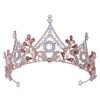 Braut Tiara Barock Krone Wald Stil Strass Tiara Prinzessin Krone Hochzeit Haarschmuck