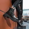 2024 New Arrival Outdoor High Top Men Casual Shoes Leather Fashion Lace-Up Motorcycle Boots Luxury Brand Classic Desert Boots