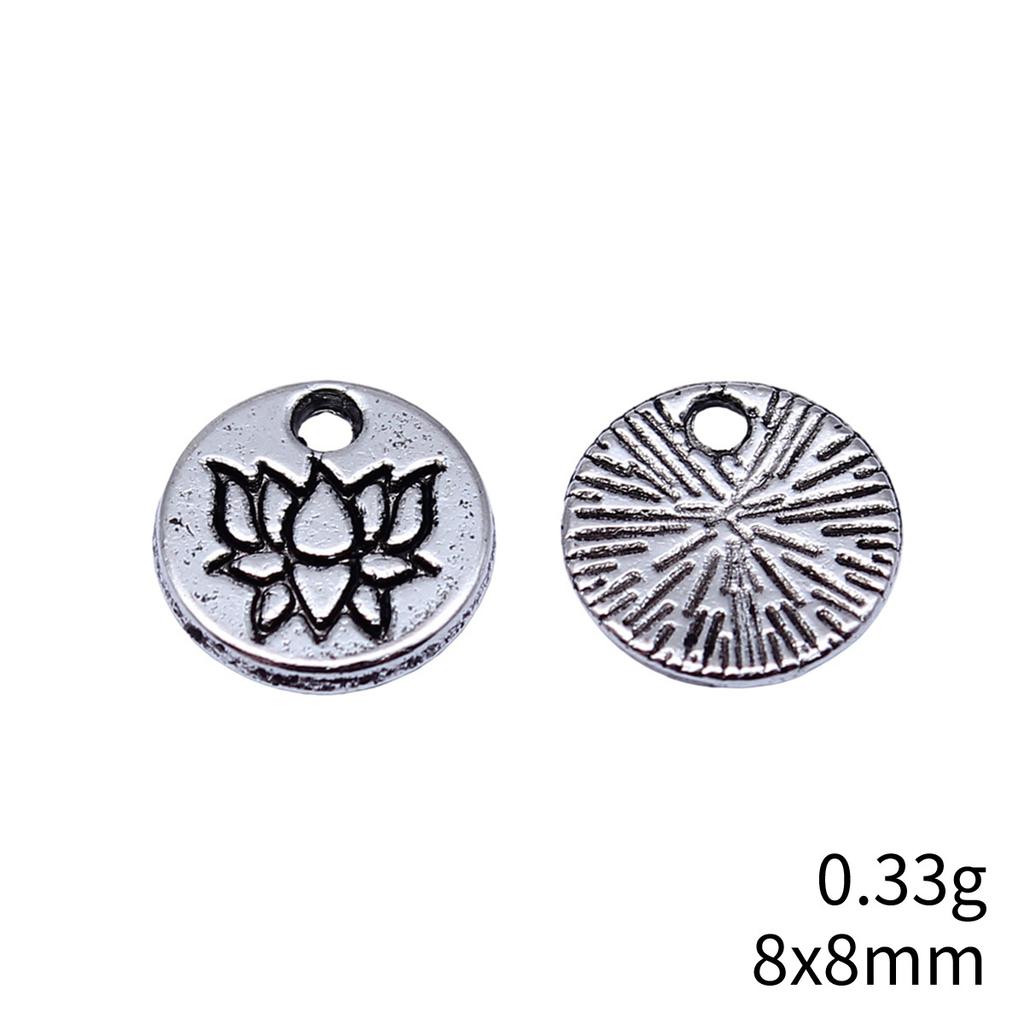 Flower Bud Charms Mini Floral Pendant Alloy Metal Leaf Findings Elegant Plant Jewelry Making Supplies For