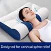 Summer Cooling Pillow Slow Rebound Elastic Neck Pain Relief Sleeping Pillow Improve Circulation Washable Cervical Support Comfort Side Back Sleepers
