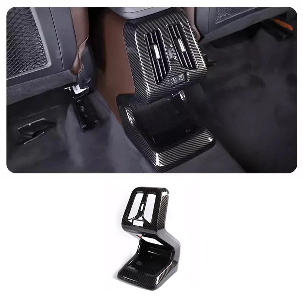 2 szt. Akcesoria samochodowe do BMW X1 U11 2024 2024 ABS Wzór włókna węglowego Tylny wylot wentylacyjny Pokrywa wykończeniowa Akcesoria do wnętrza samochodu