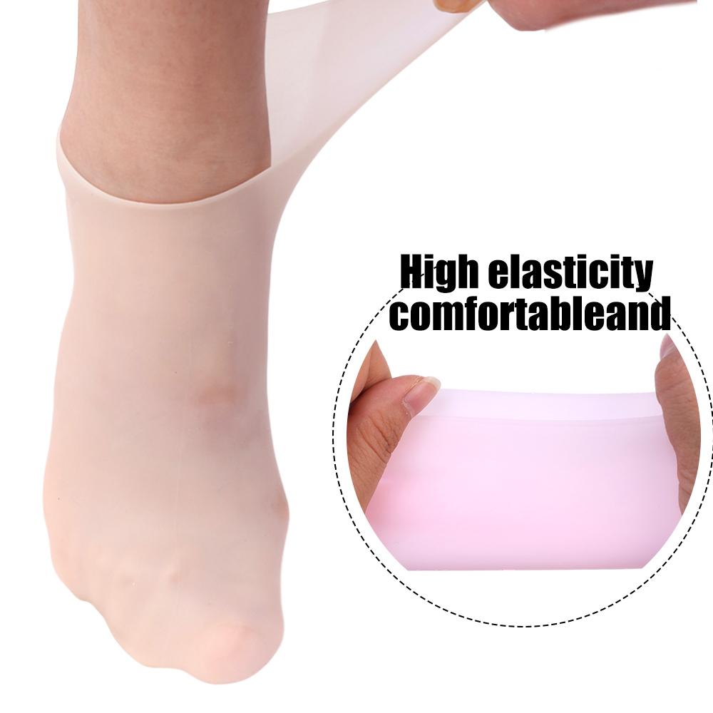 Silicone Gel Moisturizing Socks Skin-Friendly Foot Care for Dry Cracked Feet