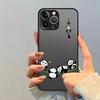 Funda Back Phone Cover Case for iPhone 17 Pro Max Air XS XR 16 Plus 13 Mini 14 11 12 15 7 8 SE Cartoon Cute Panda