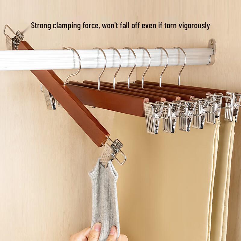 Solid Wood Skirt and Pants Hanger Clip