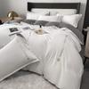 Mling Light Luxury Dual-Tone Washed Cotton Embroidered 4-Piece Bedding Set