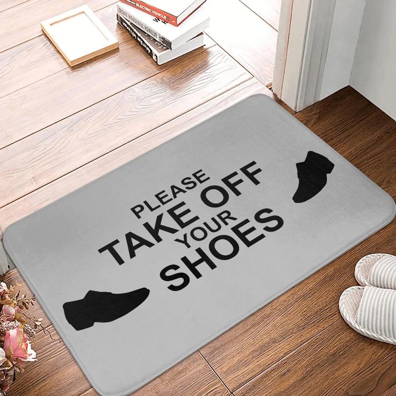 

Welcome Doormat Please Remove Your Shoes Entrance Rug Non Slip Mat Cozy Home Living Room Bedroom Entryway Floor Mat 50X80cm