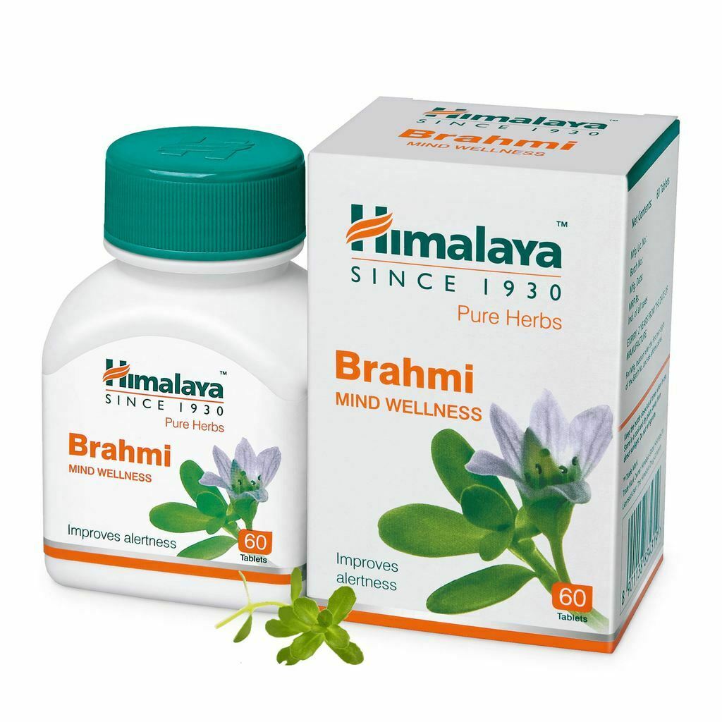 Himalaya Wellness Pure Herbs Brahmi Mind Wellness 60Tablet FREE SHIPPING
