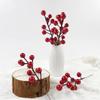 1PCS Christmas Red Berries Ornament Artificial Foam Berry Flower Branches DIY Wreath Xmas Tree Wedding Party Home Decoration