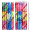 2pcs Classic Baseball & Softball Tie-Dye Polyester Curtains for Bedroom, Vibrant Sports Themed Drapes for Teens and Men