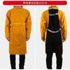 Leather Suede Electric Welding Protective Suit Anti-fire Scald Proof Flame Retardant Heat Insulation Clothing Work Apron