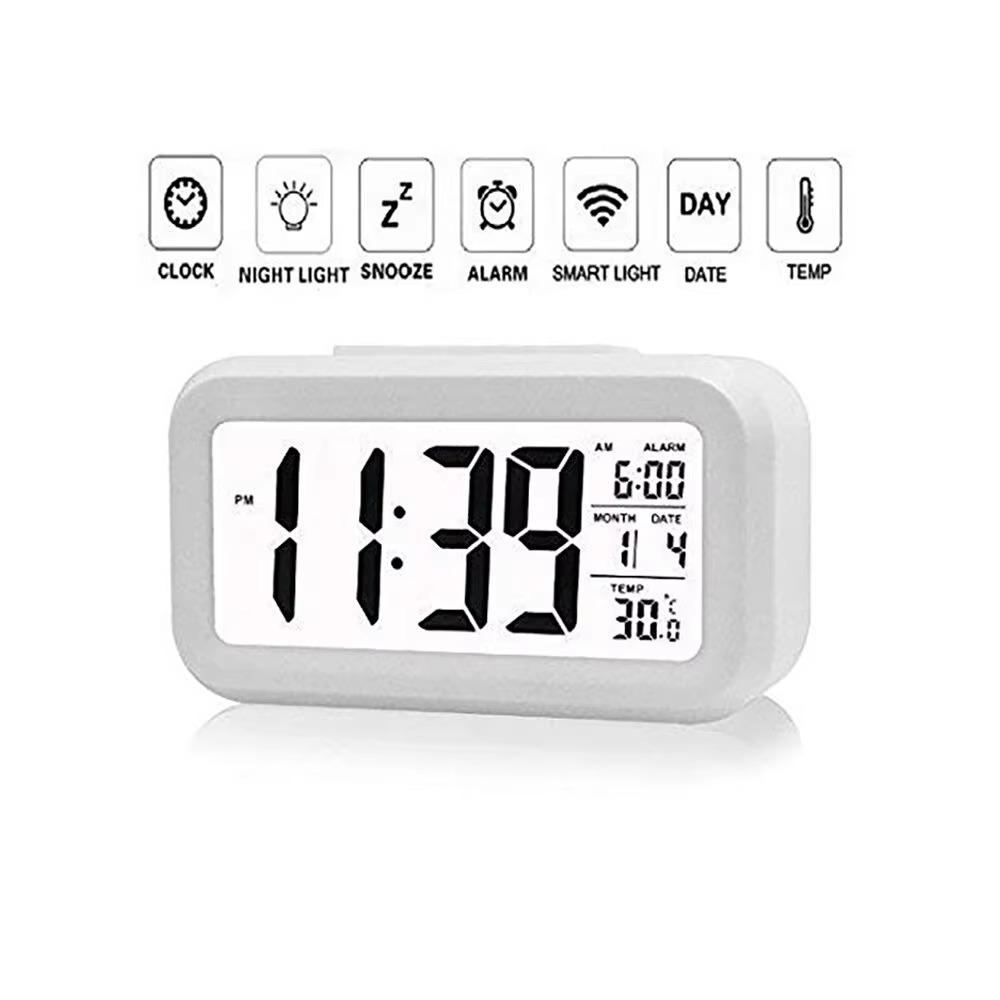 LED Digital Alarm Clock  Multifunction Electronic Backlight Table Clock  Backlight Snooze Calendar Desktop  Electronic Backlight