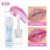 QIBEST 1pc Temperature Change Lip Oil Lipgloss Moisturizing Lasting Pink Clear Lip Glaze Pearlescent Lipgloss Makeup