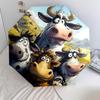 Animals In the Grass  Pattern, Automatic Folding Umbrella, Portable and Foldable Design, 8 Ribs, a Christmas or Birthday Gift.
