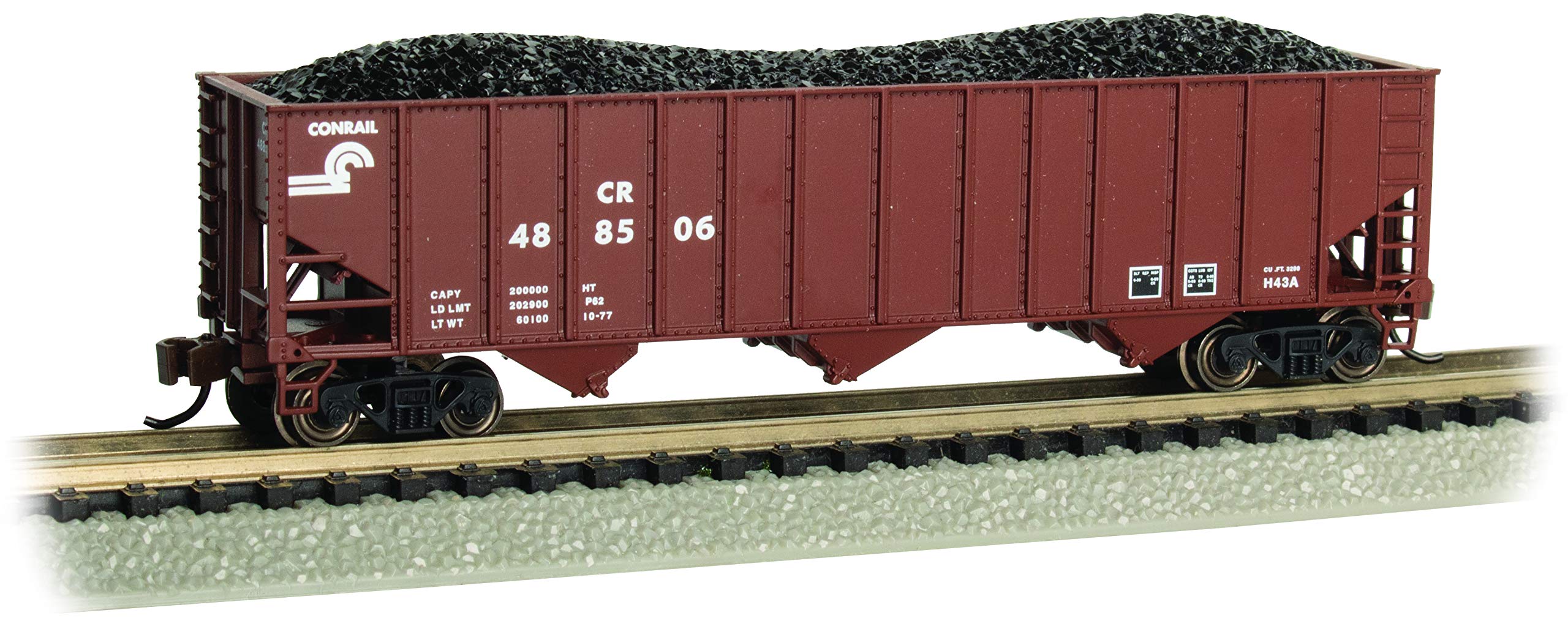

Bachmann Trains Bethlehem Steel 100-Ton 3-Bay Hopper Conrail #488506 N Scale