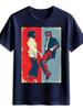 MenS Casual Short Sleeve TShirt with LowCut Novel Graphic Print  Black Polyester Crew Neck Summer Fashion Top for Adults