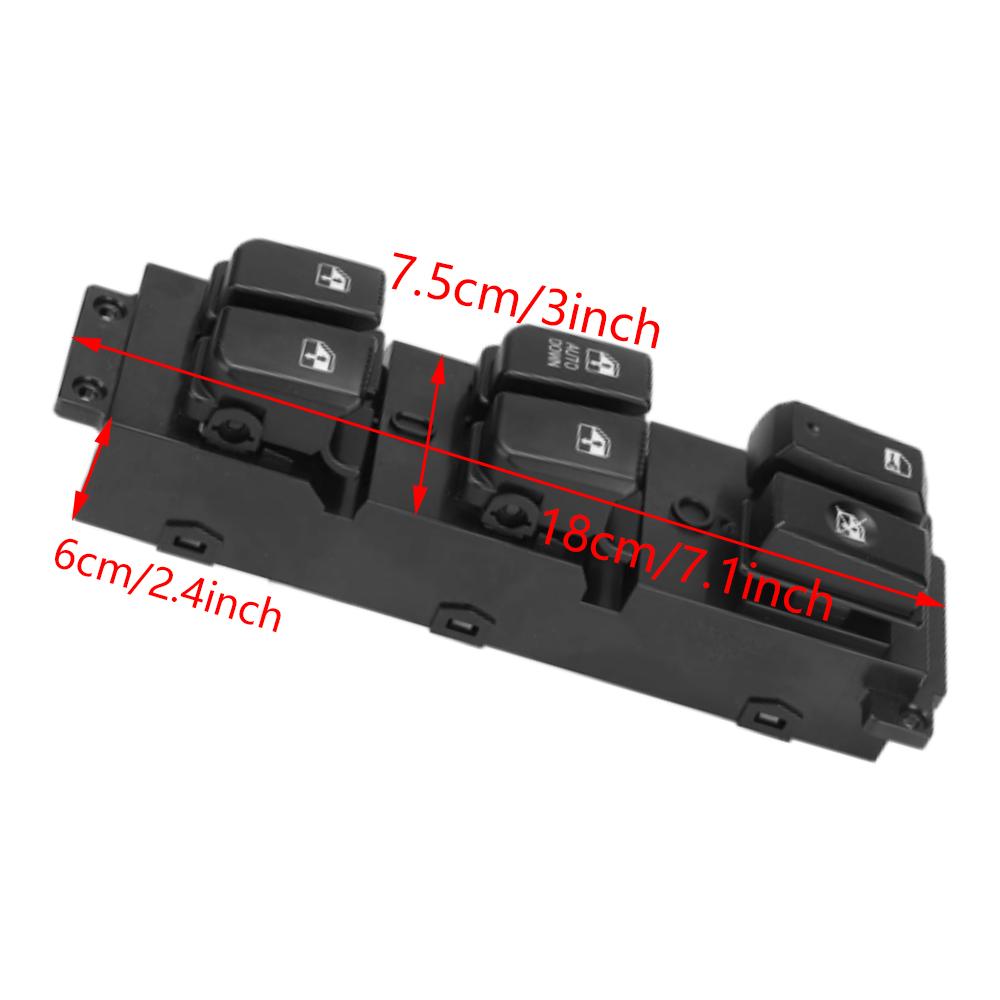 Left AUTO Master Power Window Switch Master Control Button 14pins Fit for Hyundai Santa Fe CM 2006-2012 93570-2B140
