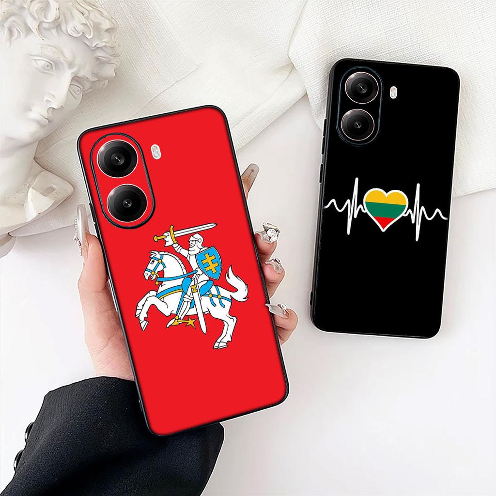 Litauen Flagge Schutzhülle für Apple iPhone 16 17 Air 14 15 Pro Max Plus 16+ 16E 14+ ProMax Handyhülle