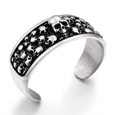 Retro Jewelry Titanium Steel Bracelet Punk Skull Men 'S Bracelet