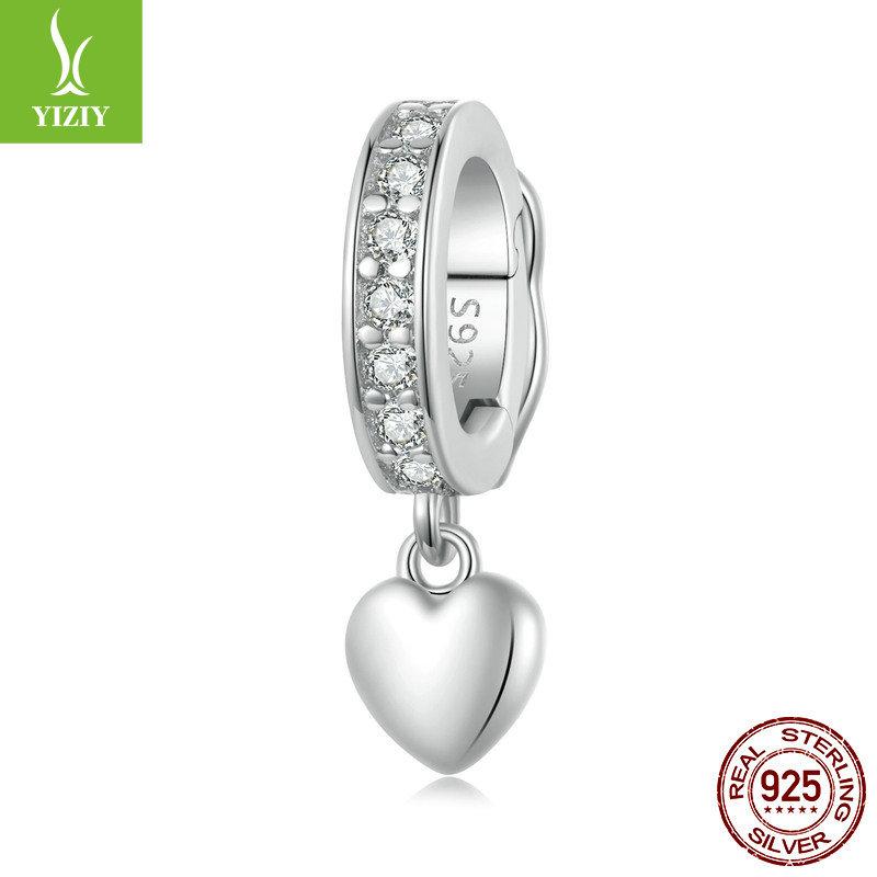 Simple Universal Bracelet Bead Clip Buckle, Fashionable Versatile Unlimited Love S925 Sterling Silver Accessories