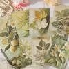 10pcs Relief Aesthetic Flowers Materials Paper DIY Scrapbooking Junk Journal Collage Photo Album Retro Background Paper