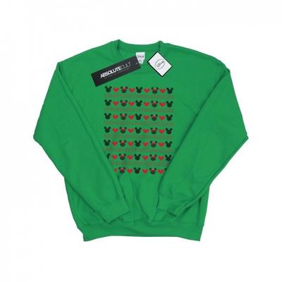 Mens Mickey And Minnie Christmas Hearts Sweatshirt