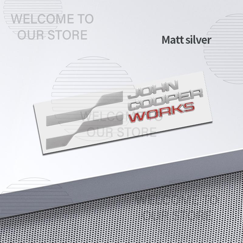 Decorazione Auto Metallo John Cooper Works JCW Emblema Lettere Adesivo 3D Per Mini Cooper S U25 J01 J05 F66 F65 F67 Adesivi Coda Posteriore Baule