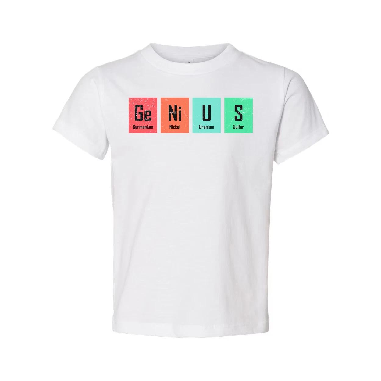 

Ge Ni U S Elements Graphic T Shirt Science Themed Unisex Casual Short Sleeve Tee 4XL