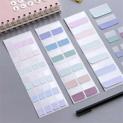 Notebook Page Label Solid Color Index Label Mark Stickers Self-adhesive Categorized Label Marker Paper for Diary Agenda Planner