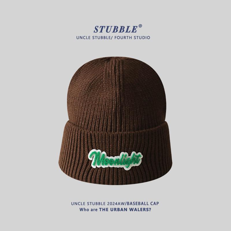 

Вязаные шапки для мужчин и женщин Осень и Зима Корейская версия Теплая защита ушей Шерстяные шапки Модные брендовые шапки-пуловеры Холодные шапки Average size