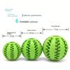1pc Dog Toy Ball Interactive Rubber Ball Chew Toy For Small Dogs Dental Cleaning Ball Pet Food Feeder Silicone Ball Toy