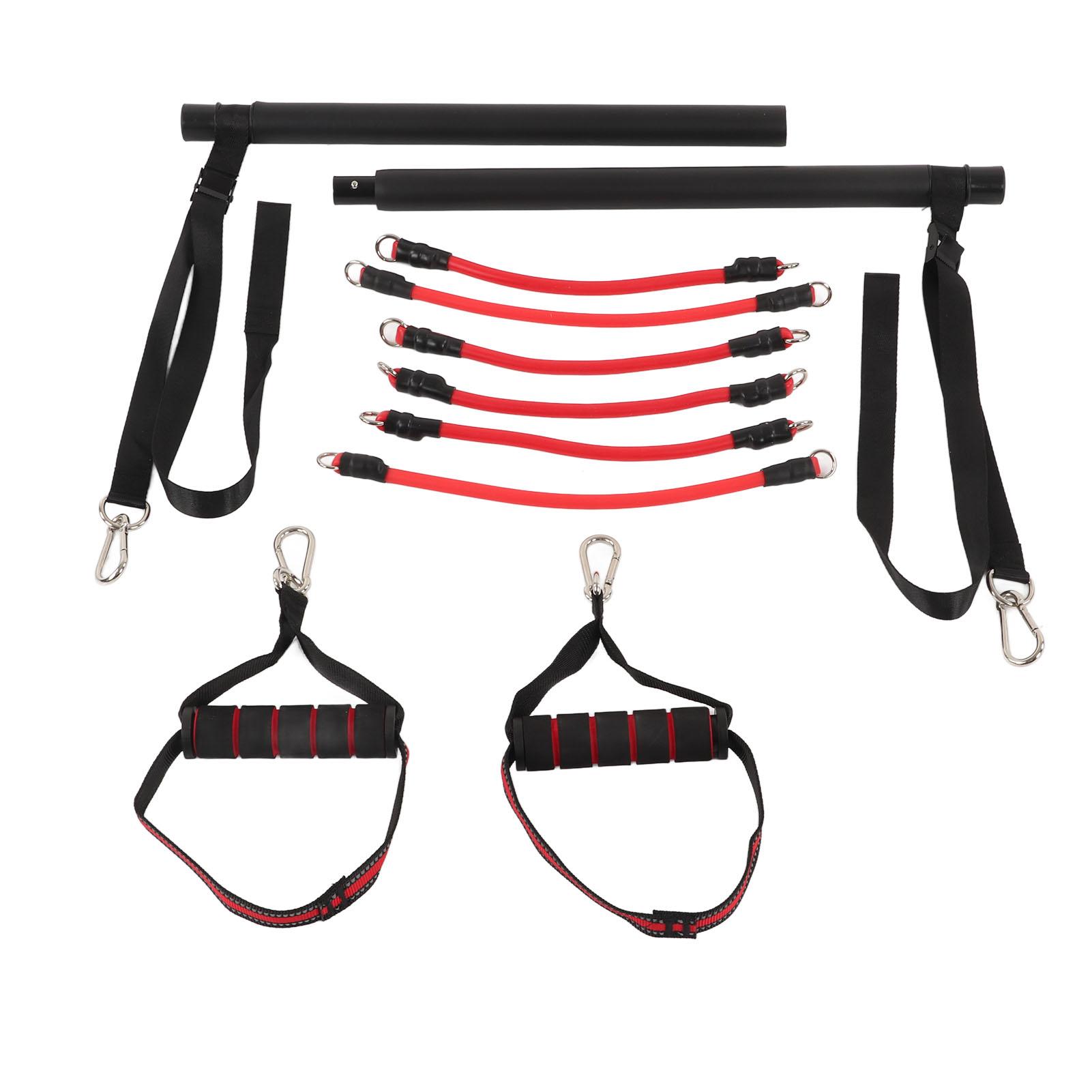 

Комплект для пилатеса с лентами сопротивления Комплект для йоги Pull Bar Упражнение Muscle Power Tension Bar Фитнес