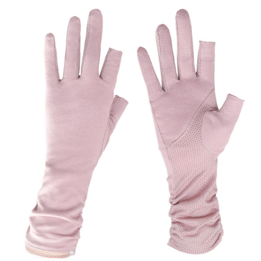 Anti-UV Women Sunscreen Gloves Thin Summer Driving Mittens Sun Protection Riding Gloves Outdoor