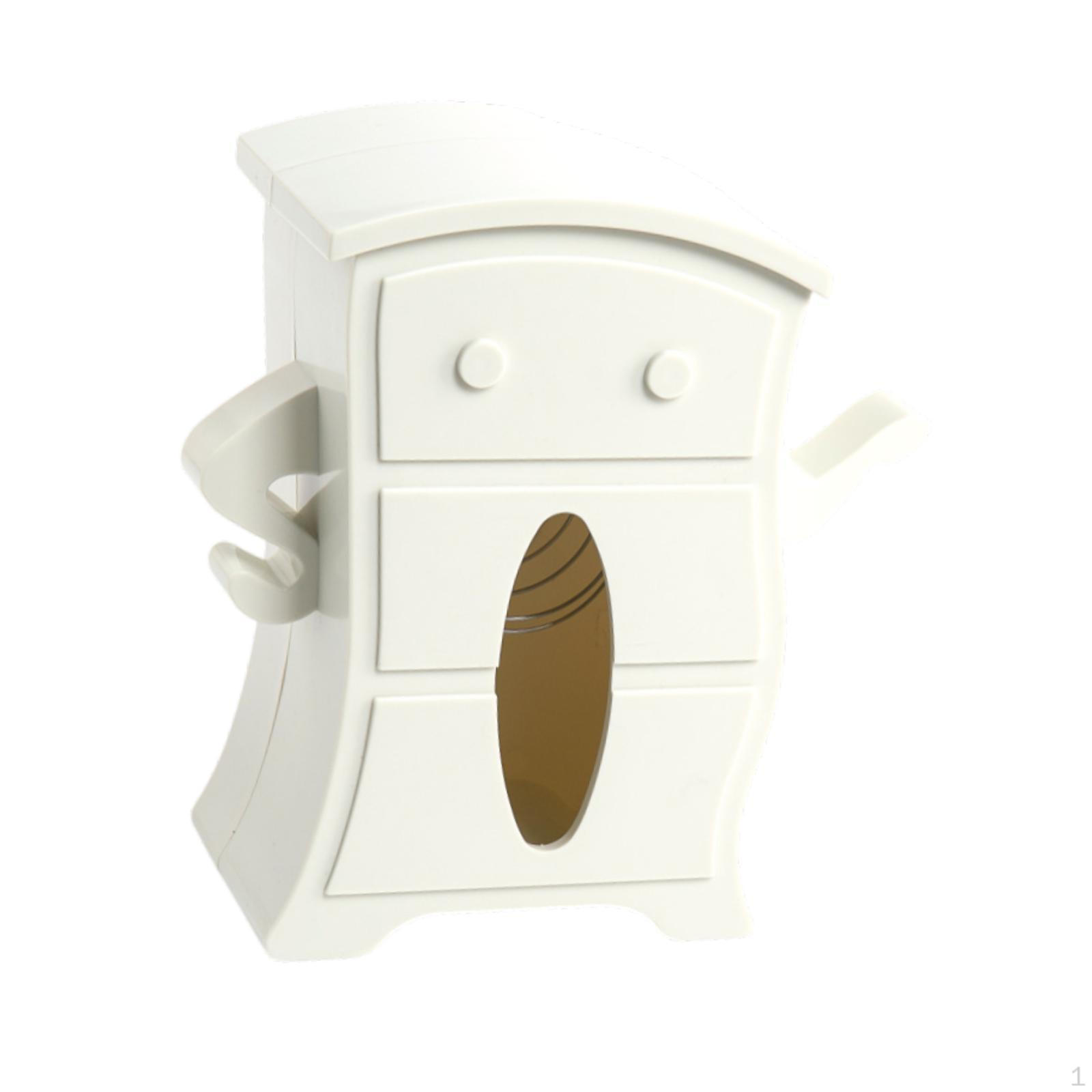 

Крышка Аксессуары Туалетная бумага Коробка Коробка для столешницы для ванны White