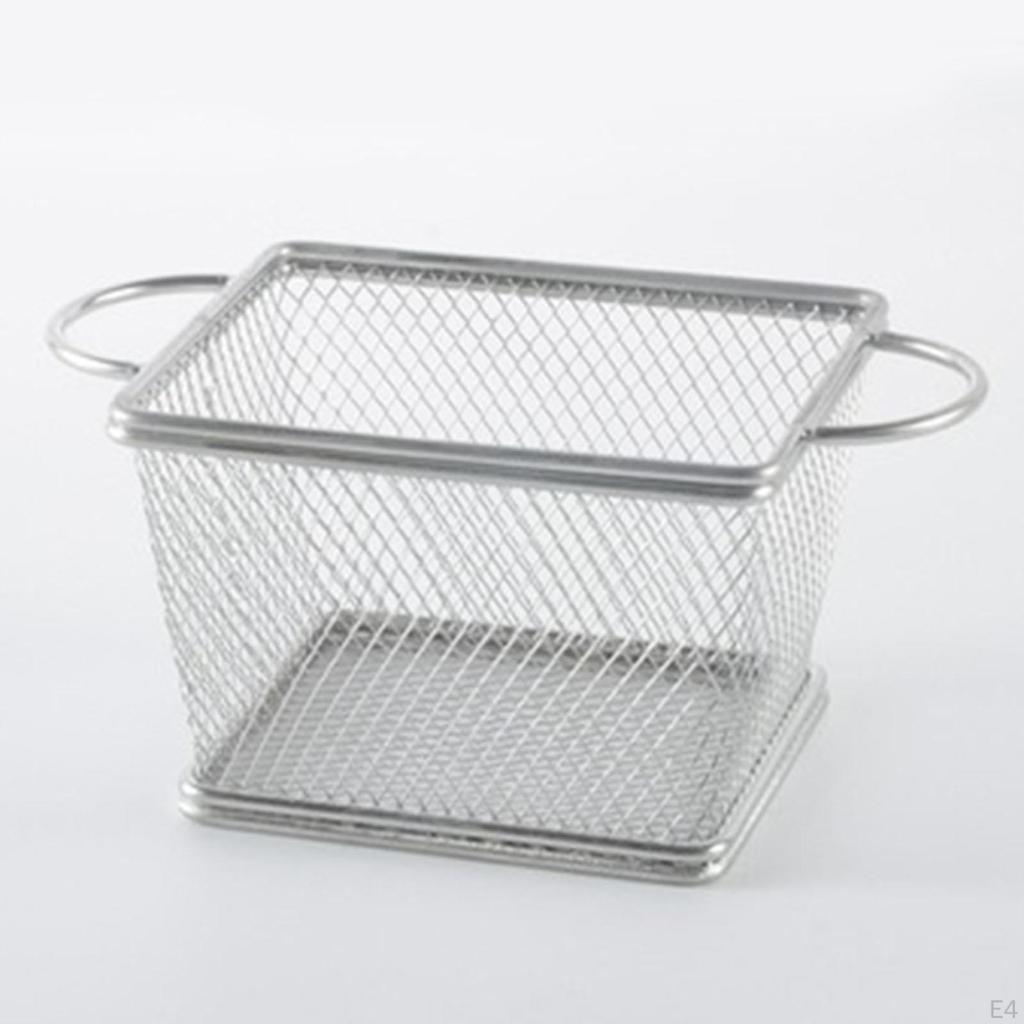 Chips Deep Fry Baskets Basket Holder Chips, , Onion Rings Frying Food Presentation Strainer for