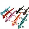 10Pcs Wholesale 3D Printed Toy Ornaments Decoration Lizard Gecko Integrated Joint Mobility Statue Ornament Home Decor