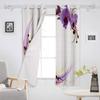 Fialová orchidej Okenní závěs do obývacího pokoje Ložnice Domácí dekorace Kuchyně Na okenní závěsy