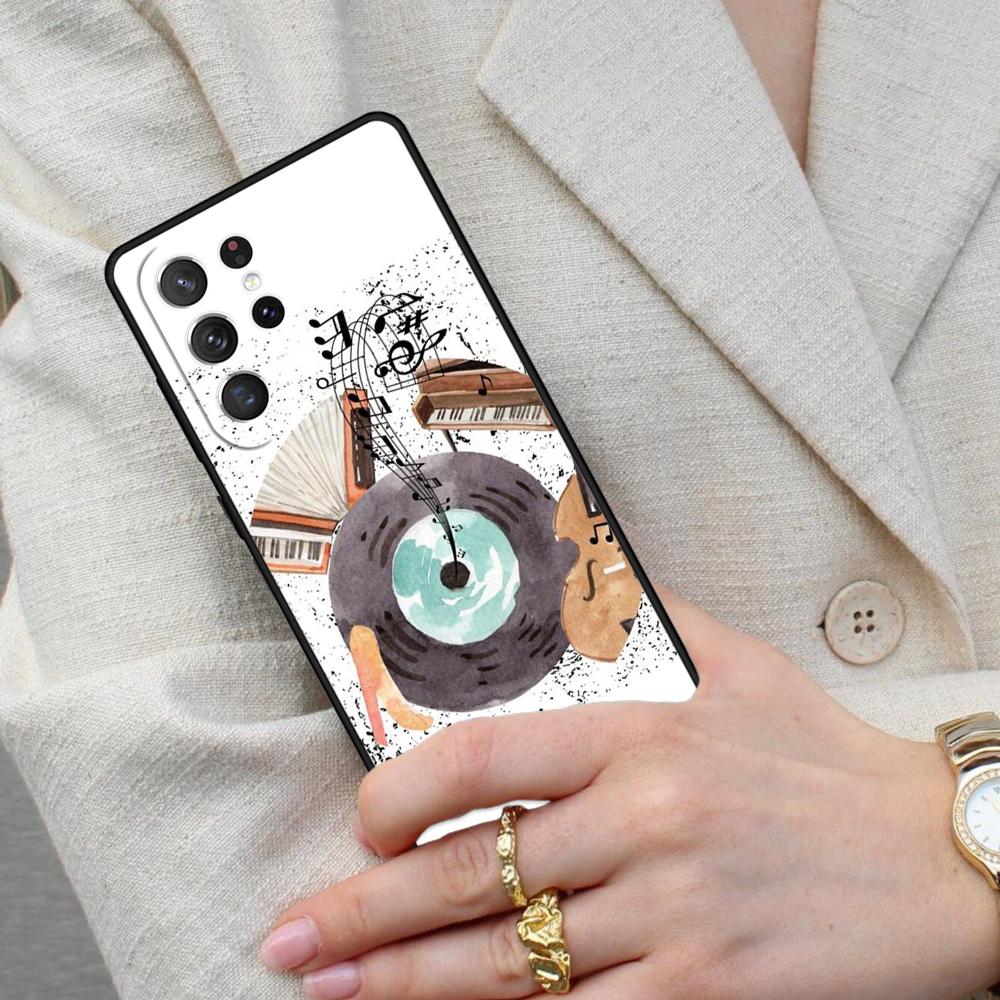 Musical Notes Classical Music Art SOFT Cell Phone Case for Samsung Galaxy S26 Ultra S25 S24 S23 S22 S21 S20 Note10 Cover